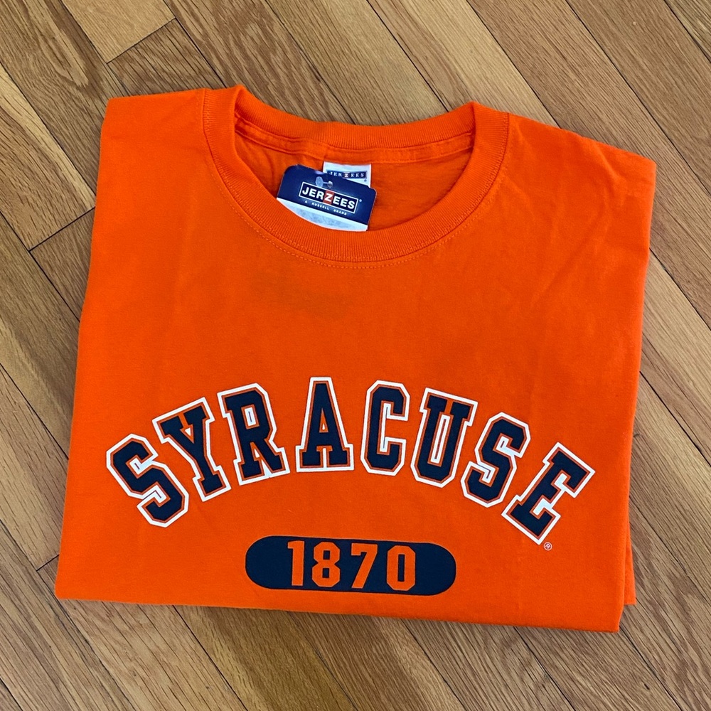 JERZEES Syracuse 1870 Short Sleeve T-Shirt, Men’s Size Large, NEW WITH TAGS